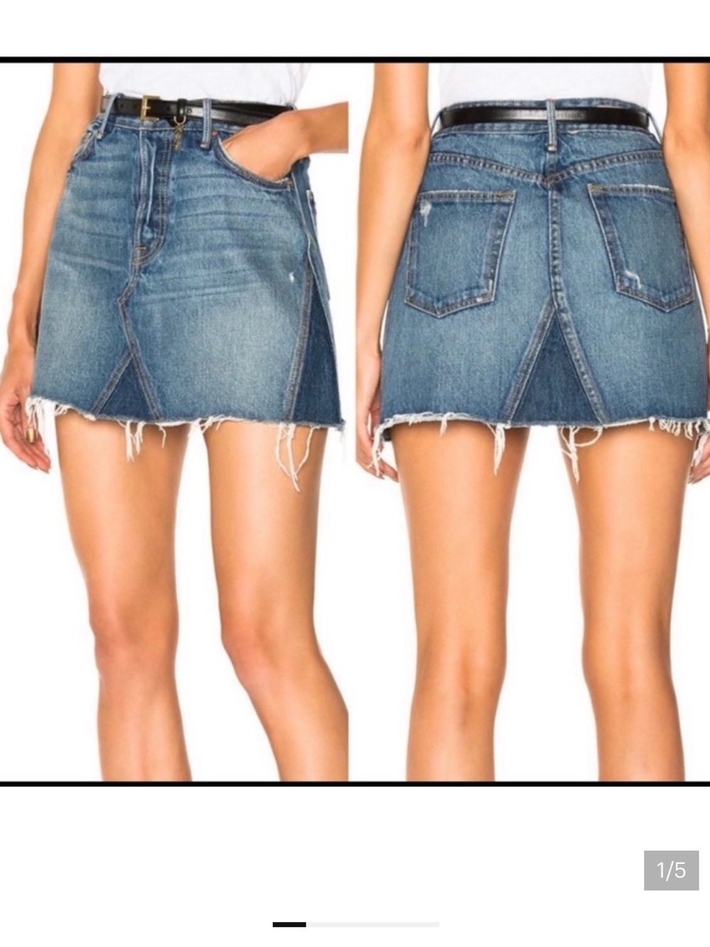 GRLFRND Eva denim skirt size 25 in Sir Duke